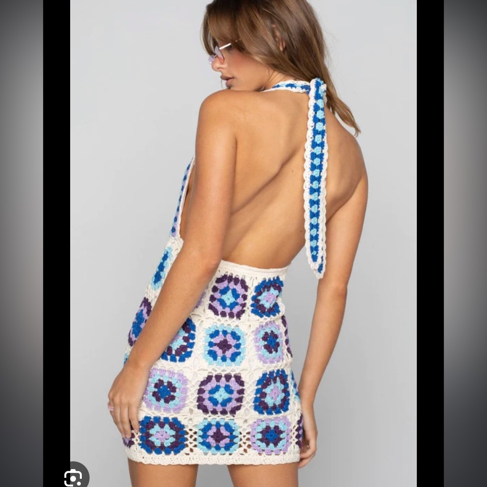 New with Tags Crochet Mini Dress
